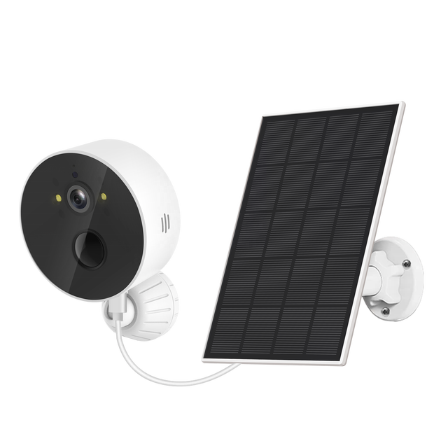 2025 Icsee Solar Battery Mini Wireless Wifi Home Security Cameras  Night Vision PIR Detection Two-way Talk Battery Camera