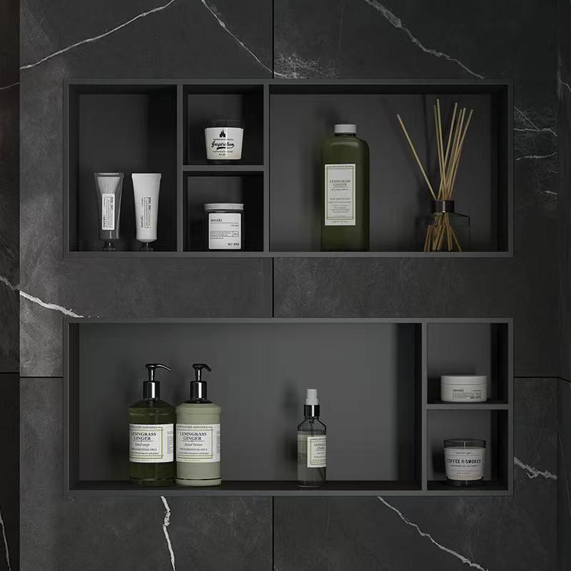 Новый тренд 2023 года, Роскошные красочные нишевые аксессуары для ванной комнаты из нержавеющей стали с 1, 2, 3, 4 слоями и светодиодной подсветкой 12 В