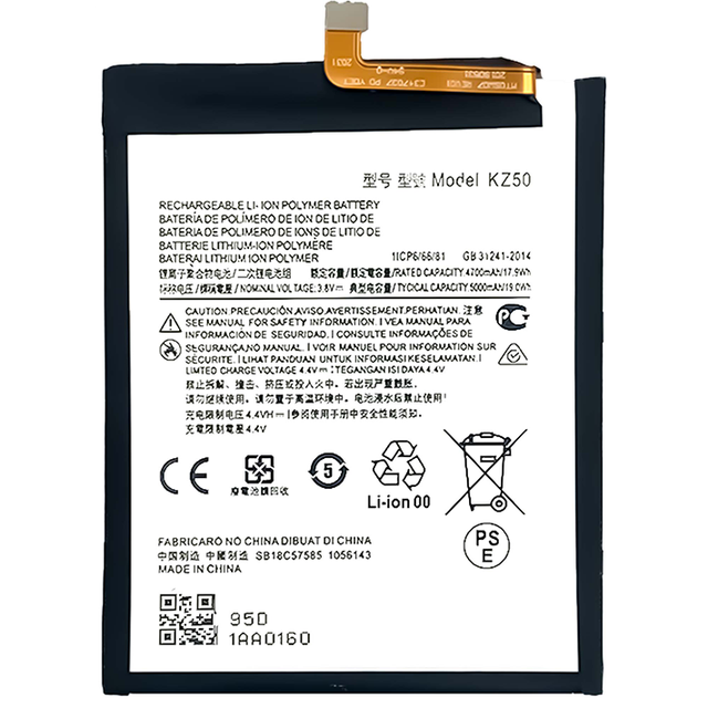 High Quality Original Replacement Lithium-ion Battery KZ50 for Motorola Moto XT2041 G8 Power 5000mAh 3.8V