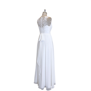 TEENYEE nouvelle mode dentelle en mousseline de soie a-ligne dames robes de soirée robes de cocktail blanches pour <span class=keywords><strong>demoiselle</strong></span> <span class=keywords><strong>d</strong></span>'<span class=keywords><strong>honneur</strong></span> - Product Image 1