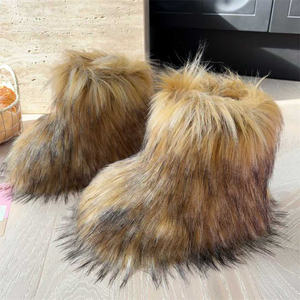 Stivali da <span class=keywords><strong>Neve</strong></span> Invernali Caldi per <span class=keywords><strong>Bambina</strong></span> con Soffice Pelliccia Sintetica per Bambini <span class=keywords><strong>Scarpe</strong></span> Pelose Basse Antiscivolo di Lusso - Product Image 4