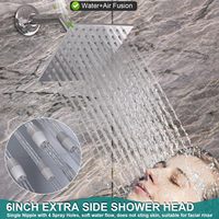 Nickel 16 pouces plafond mural ensemble de douche thermostatique salle de bain douche système de robinet