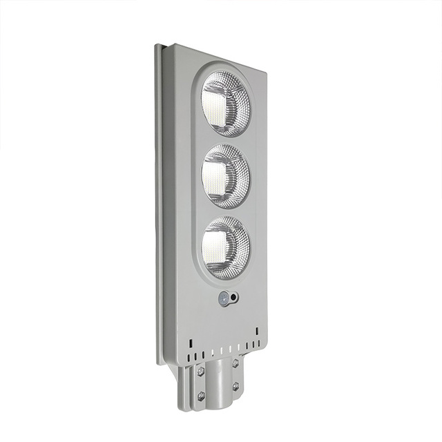 Outdoor Solar Powered LED Street Light 30W/60W/90W/120W IP65 Waterproof ABS Material Garden Use Silver