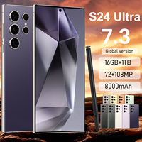 Smartphone S24 Ultra 7,3 pouces OLED 16 Go + 1 To Android 14 HD 120 Hz Appareil photo 108 MP 5G Double SIM Espagnol Français Série Snapdragon 800