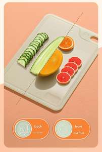 เขียงใช้สองด้านทำจาก PP เกรดอาหารต้านเชื้อแบคทีเรียใช้สามแผ่นป้องกันการถ่ายเทกลิ่น - Product Image 2