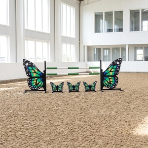Set di <span class=keywords><strong>Ostacoli</strong></span> per Salto Equestre in Alluminio Leggero, Resistente PVC, Altezza Regolabile, Certificato CE - Product Image 1