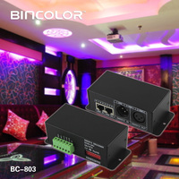 Décodeur DMX 512 3CH X 5A BC-803, contrôleur LED, DC 12V 24V, décodeur DMX 3 canaux