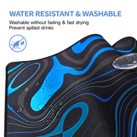 Tapis de souris de jeu topographique personnalisé de grande taille, antidérapant, imperméable, en caoutchouc, sublimation, 900x400mm