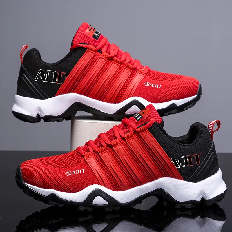 36--46 Men's Lightweight Lace Up Casual Walking Shoes Breathable Athletic Fitness Jogging Tennis Shoes Sport Running Sneakers