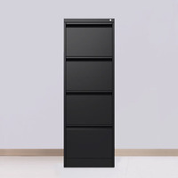 Armoire de rangement verticale en métal à 4 tiroirs de haute qualité, personnalisable, avec serrure centrale réglable pour l'école, la salle de sport, le bureau et la gestion des dossiers