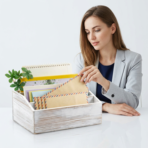 Boîte de rangement multifonctionnelle, organisateur de bureau pour fournitures de bureau, cosmétiques, accessoires et solutions de rangement à domicile - Product Image 2