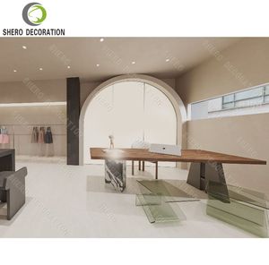 Accesorio <span class=keywords><strong>de</strong></span> ropa personalizado, exhibición <span class=keywords><strong>de</strong></span> ropa, mesa <span class=keywords><strong>de</strong></span> compras, exhibición <span class=keywords><strong>de</strong></span> ropa <span class=keywords><strong>de</strong></span> madera, soporte <span class=keywords><strong>de</strong></span> muebles para ropa - Product Image 1