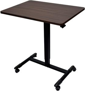 <span class=keywords><strong>Petit</strong></span> <span class=keywords><strong>bureau</strong></span> debout mobile et portable <span class=keywords><strong>sur</strong></span> <span class=keywords><strong>roulettes</strong></span>, table pour ordinateur portable, poste de travail informatique réglable en hauteur pour la maison et le <span class=keywords><strong>bureau</strong></span> - Product Image 1