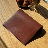 Porte-menu en cuir PU pour restaurant, café, bar, avec pochettes pour menus