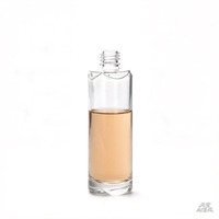 Flacon diffuseur de parfum cylindrique de luxe 120 ml avec pompe à lotion pour parfum, vernis à ongles, lotions, huiles essentielles, cosmétiques (verre)
