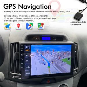 Radio Estéreo para Auto con CarPlay Android 13 y Control por Voz AI, 8GB+128GB, Navegación GPS para Hyundai Elantra 4 HD 2006-2012, Reproductor Multimedia de Video - Product Image 2