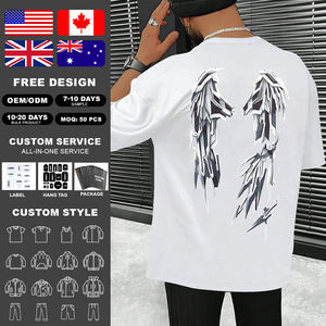 Camiseta Kingsen de Alta Calidad, Personalizada, Talla Grande, Informal, para Hombre, con Estampado de Personajes, de Algodón Grueso, Transpirable, de Secado Rápido, para Verano - Product Image 2