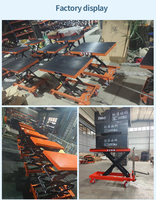 Plateforme élévatrice à ciseaux électrique hydraulique WEI SHAN certifiée CE pour voitures, capacité 800 kg, hauteur 2 m, conception amovible manuelle, table 600x1200 mm