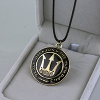 Accessoires de film en gros, collier Percy Jackson et le voleur de foudre, pendentif trident rétro créatif
