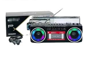 Retro Portable Multiband Boombox With FM AM SW Radio <b>Cassette</b> Player Recorder USB MP3 BT Audio Speaker For Home Outdoor Use - Product Image 1