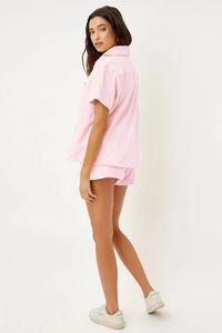 <span class=keywords><strong>King</strong></span> Young Soft and Comfy Match set asciugamano con tasca anteriore Terry Beach Cover up manica corta con bottoni Top loungwear e Shorts - Product Image 2