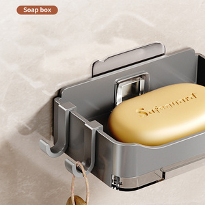 Portasapone <span class=keywords><strong>da</strong></span> Parete in Plastica Multistrato di Grande Capacità per Bagno e <span class=keywords><strong>Balcone</strong></span> - Product Image 4