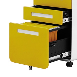 Steel Documents Durable Storage Equipment <b>Files</b> Office Metal 3 <b>Drawer</b> Filing Cabinet - Product Image 4