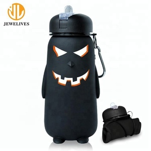 Bouteilles d'eau en silicone, best-seller, design pingouin, pour enfant - Product Image 4