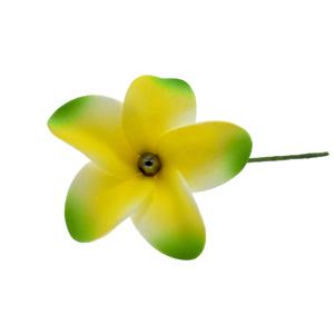 Fleurs en forme de tête de mousse EVA, design hawaïen, avec perle au centre, pour décoration de fête de mariage, pour femmes et filles, nouvelle collection 2020 - Product Image 4