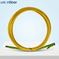 Kabel Patchcord Serat Optik E2000 SX SM9/125 G.657A1 Konektor APC UPC Kerugian Lentur Rendah untuk Jaringan Telekomunikasi FTTH Dalam Ruangan