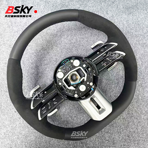 เหมาะสำหรับ Mercedes Benz W204 W176 W212 W211 W205 W213 W210 CLA <span class=keywords><strong>W124</strong></span> W221 W177หนังนิ่มหนังนิ่มพวงมาลัยแมลงปอหนัง - Product Image 6