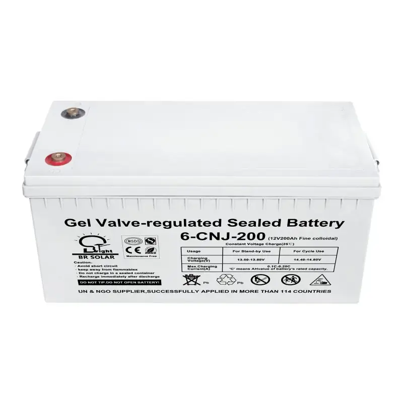 BR batterie solaire 12v 200ah système 100ah 250ah batterie au gel batteries solaires 200ah