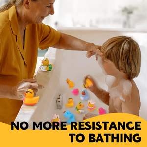 Pacote com 200 Patinhos de Borracha, Brinquedos de Banho Variados, Patinhos Flutuantes para Bebês de 0 a 24 Meses, Lembrancinhas para Festas de Chá de Bebê - Product Image 4