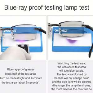 Gafas de Lectura Progresivas con Corte de Diamante, Económicas, Sin Montura, con Bloqueo de Luz Azul, para Hombre y Mujer - Product Image 6