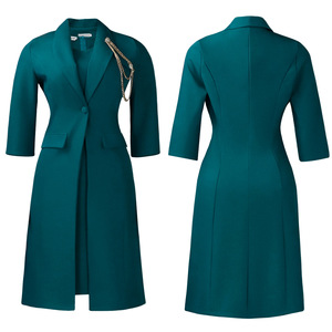 High Quality African <strong>Women</strong> Suits Elegant Elastic Slim Girls <strong>Coat</strong> and <strong>Dress</strong> Set Two Piece Outfits <strong>for</strong> <strong>Women</strong> - Product Image 4