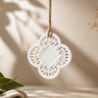 Pendentif d'aromathérapie personnalisé de luxe en gypse céramique écologique pour voiture, maison, bureau, désodorisant, parfum lavande, cadeau de mariage