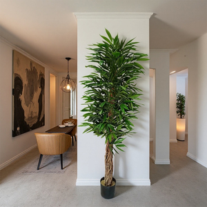 JINCHEN ARTS Árbol de <span class=keywords><strong>mango</strong></span> simulado Estilo rural Árbol <span class=keywords><strong>frutal</strong></span> Planta artificial Alambre de hierro de plástico 120cm Decoración de centro comercial - Product Image 1