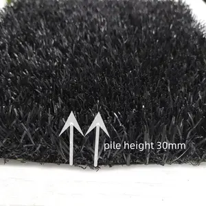 Heigh Quality Artificial Grass Running Track Synthetic Grass Turf Landscaping Black Artificial Grass