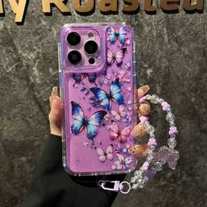 Funda de Teléfono Honatop 360 3 en 1 con Brillantina para Mujer, Antigolpes, para Motorola G85 G86 G52 <span class=keywords><strong>G200</strong></span> G42 2026, con Cadena y Correa para la Muñeca - Product Image 5