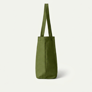 Sacs à provisions pliables en coton recyclé avec logo personnalisé imprimé en gros, sacs fourre-tout réutilisables pour femmes et hommes - Product Image 3