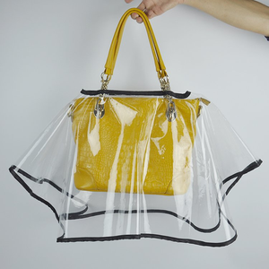 Wholesale Luxury EVA Waterproof Reusable Rain Protection Handbag Cover <strong>Raincoat</strong> for Bags <strong>2</strong> Sizes Travel Outdoor Tours Rainy Days - Product Image 3