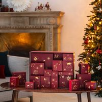 Calendrier de l'Avent de Noël en carton de luxe, boîte mystère pour des jouets surprenants et des promotions saisonnières