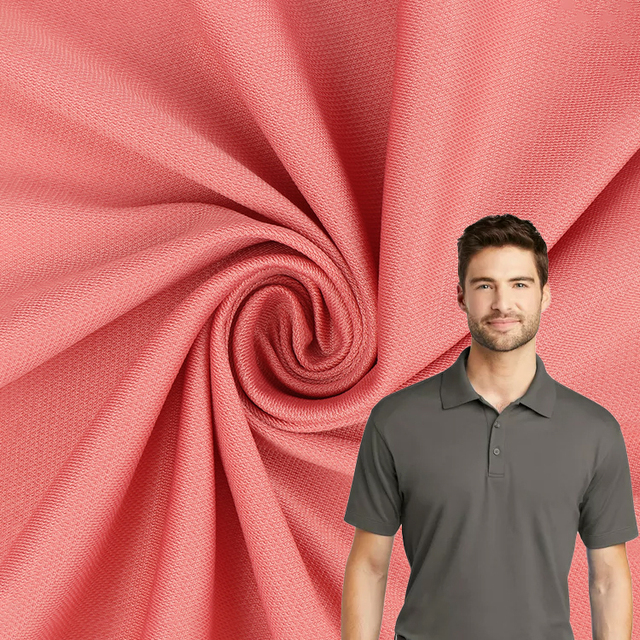 Factory Quick-Dry 170GSM Knit Fabric 85% Nylon 15% Spandex Plain PK Pique Material for Girls Sportswear Golf Polo T-Shirt