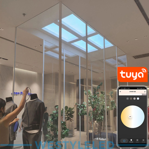 50W Tuya Smart Home LED <span class=keywords><strong>ciel</strong></span> soleil <span class=keywords><strong>plafond</strong></span> 140x1150mm panneau artificiel virtuel lucarne bleue naturelle lumières du <span class=keywords><strong>ciel</strong></span> - Product Image 6