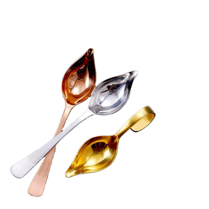 Cuillère à sauce et assaisonnement moderne en acier inoxydable 304, à long manche, à bec de canard, ustensile de cuisine, outil de décoration de gâteaux - Product Image 1
