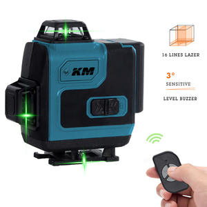 Nivel Láser Km de 16 Líneas, Luz Verde de 520 Nm, Herramienta de Nivelación de Paredes y Pisos de Grado Industrial - Product Image 4
