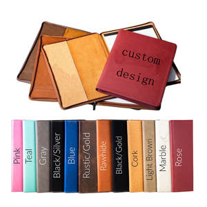 Portafolio de cuero sintético con láser de fábrica OEM con cremallera y Bloc de notas <span class=keywords><strong>A4</strong></span> para profesionales de negocios de grabado personalizado marca corporativa - Product Image 3