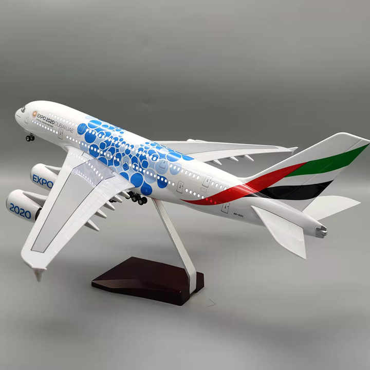 Large Scale 1:160 46cm Airbus A380 EXPO 2020 DUBAI UAE Model