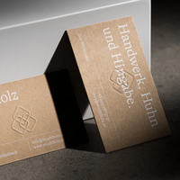 Personnalisation des cartes de visite pour les petites entreprises, impression numérique, gaufrage, stimule l'expansion des clients professionnels