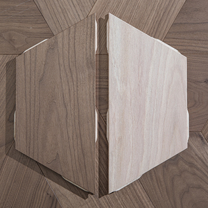 Suelo de madera artesanal multicapa de nogal AS2047 moderno, teñido, duradero, con bordes de grado AB de 16 mm, 14 mm y 18 mm, con sistema T&G, para comedor. - Product Image 1